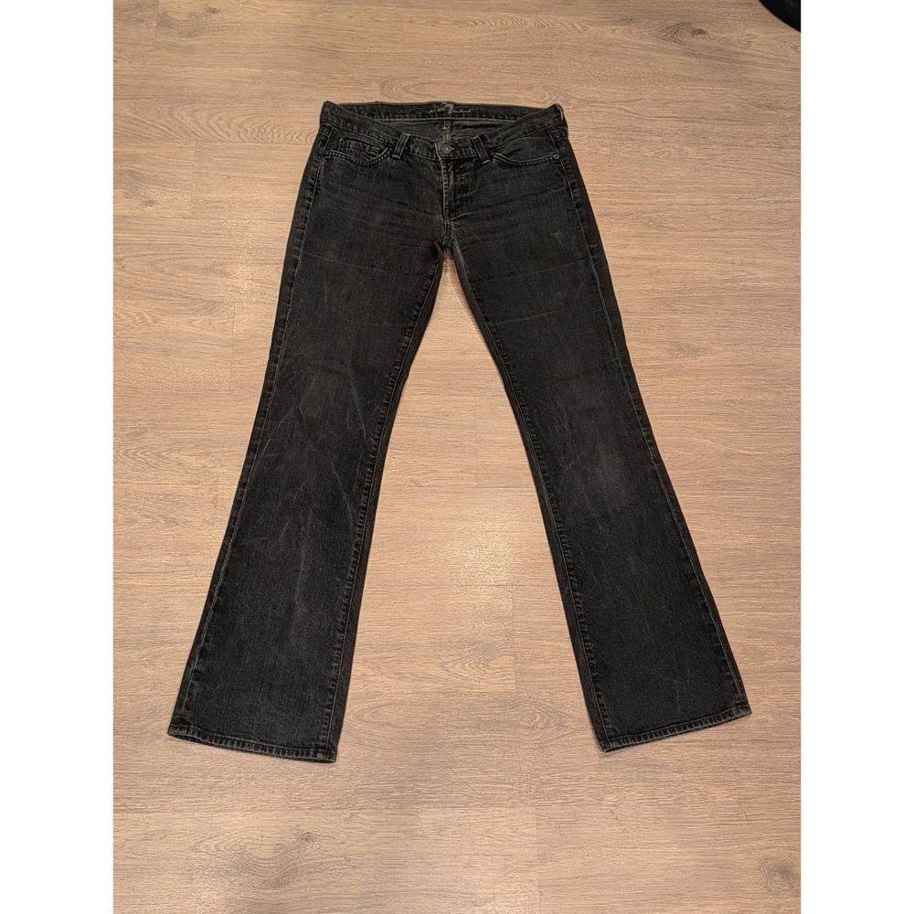7 For All Mankind Black Wash Bootcut Jeans size 30 - Picture 10 of 10